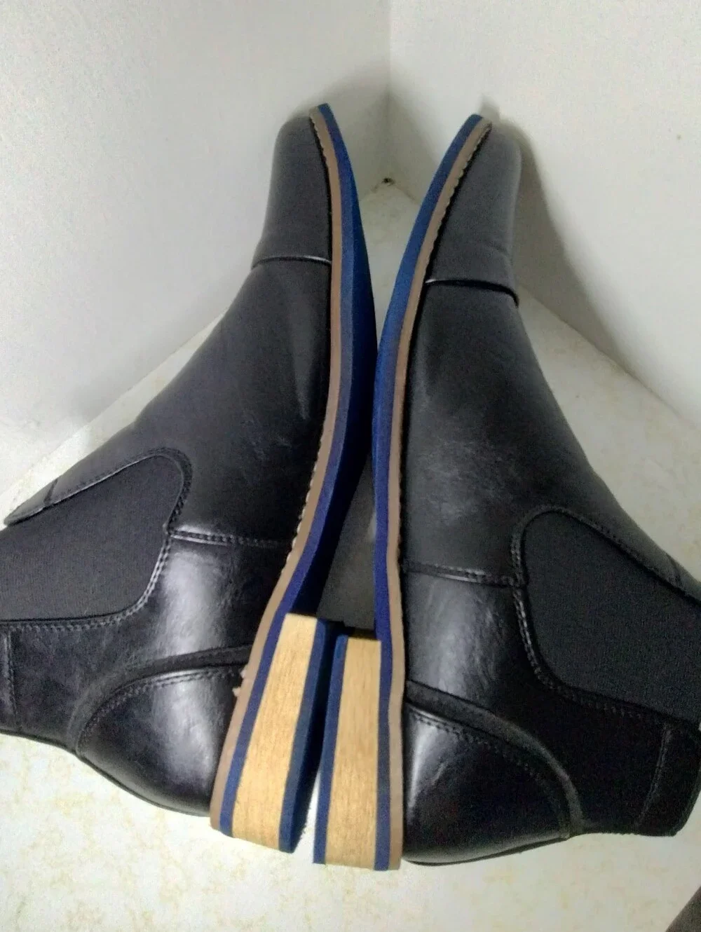 Men's Black Chelsea Dress Boots - Classic Slip-On Style